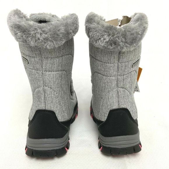 Mountain Warehouse Ohio Youth Snow Boots Pink Light Pink- Kids Warm Winter Shoes - Picture 6 of 11